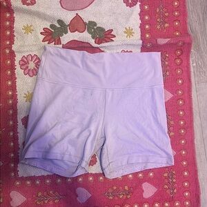Aritzia Purple Bike Shorts Fitted Stretchy Design